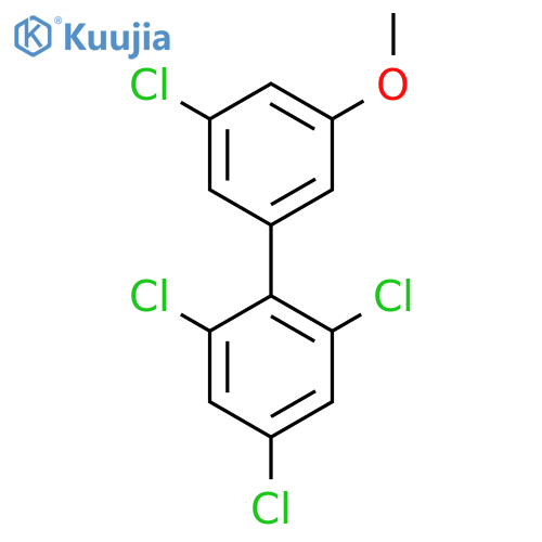 3'-Methoxy-2,4,6,5'-tetrachlorobiphenyl structure