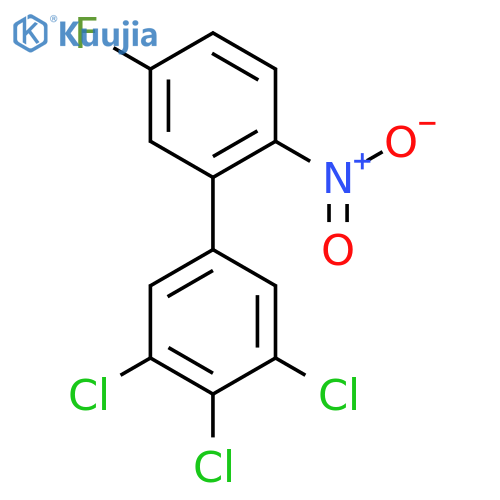 5'-Fluoro-2'-nitro-3,4,5-trichlorobiphenyl structure