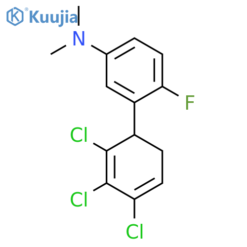 [4-Fluoro-3-(2,3,4-trichlorocyclohexa-2,4-dienyl)-phenyl]-dimethyl-amine structure