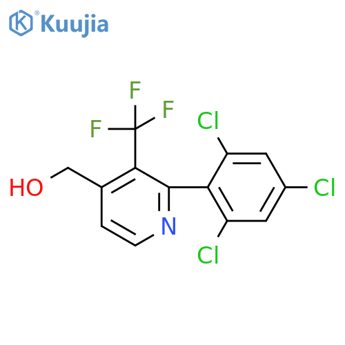 2-(2,4,6-Trichlorophenyl)-3-(trifluoromethyl)pyridine-4-methanol structure