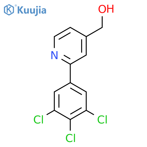 2-(3,4,5-Trichlorophenyl)pyridine-4-methanol structure