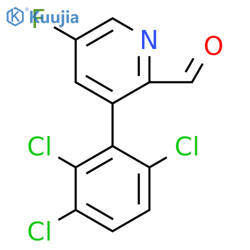 5-Fluoro-3-(2,3,6-trichlorophenyl)picolinaldehyde structure