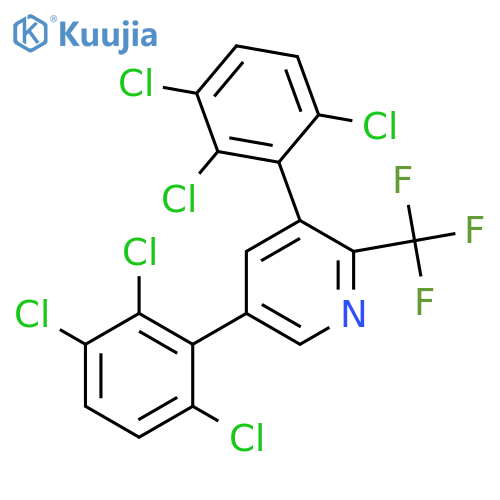 3,5-Bis(2,3,6-trichlorophenyl)-2-(trifluoromethyl)pyridine structure