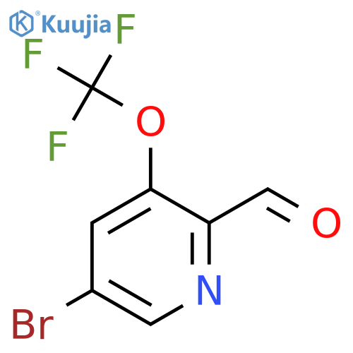 5-Bromo-3-(trifluoromethoxy)pyridine-2-carbaldehyde structure