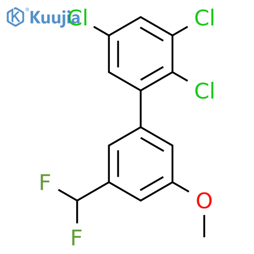 5'-(Difluoromethyl)-3'-methoxy-2,3,5-trichlorobiphenyl structure