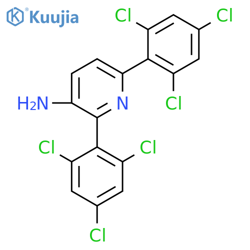 3-Amino-2,6-bis(2,4,6-trichlorophenyl)pyridine structure
