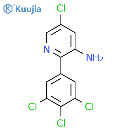 3-Amino-5-chloro-2-(3,4,5-trichlorophenyl)pyridine structure