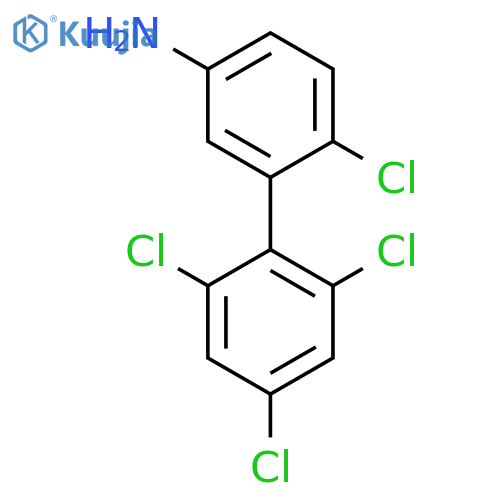 3-Amino-6,2',4',6'-tetrachlorobiphenyl structure