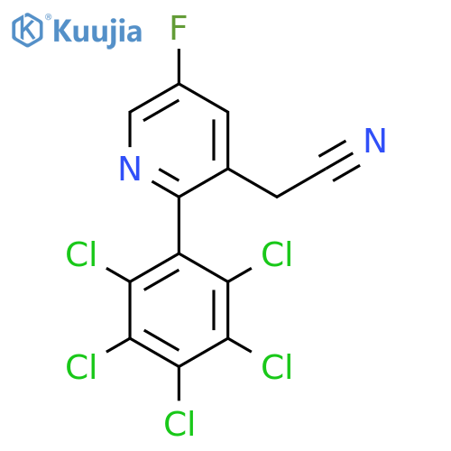 5-Fluoro-2-(perchlorophenyl)pyridine-3-acetonitrile structure