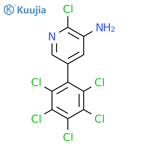 3-Amino-2-chloro-5-(perchlorophenyl)pyridine structure