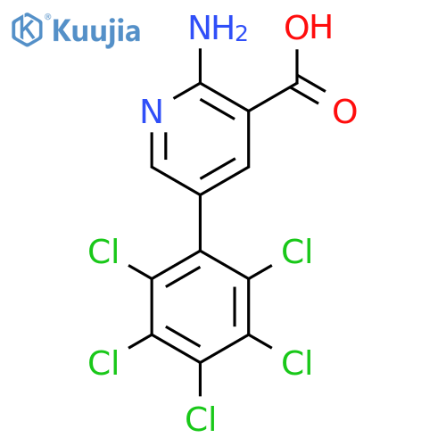2-Amino-5-(perchlorophenyl)nicotinic acid structure