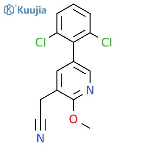 5-(2,6-Dichlorophenyl)-2-methoxypyridine-3-acetonitrile structure