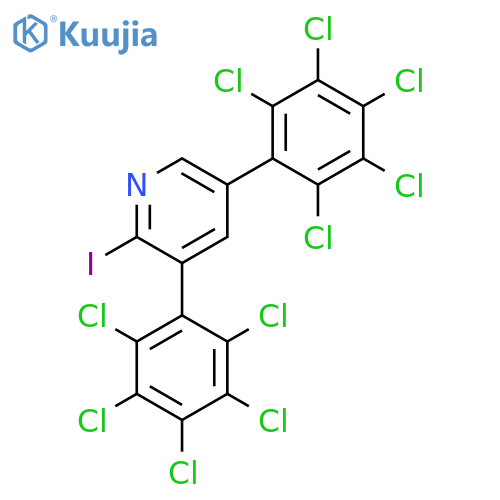 3,5-Bis(perchlorophenyl)-2-iodopyridine structure