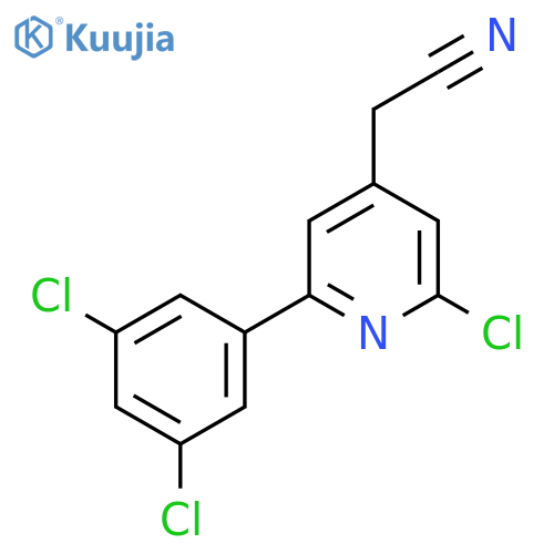 2-Chloro-6-(3,5-dichlorophenyl)pyridine-4-acetonitrile structure