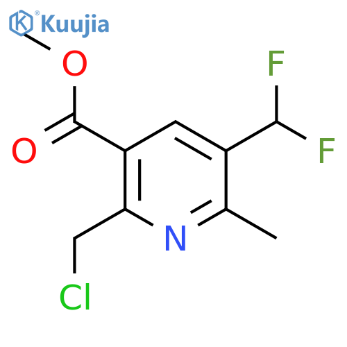 Methyl 2-(chloromethyl)-5-(difluoromethyl)-6-methylpyridine-3-carboxylate structure