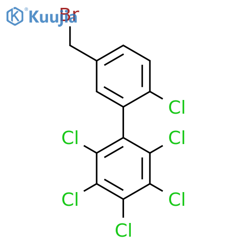 5'-(Bromomethyl)-2'-chloro-2,3,4,5,6-pentachlorobiphenyl structure