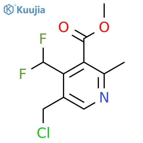 Methyl 5-(chloromethyl)-4-(difluoromethyl)-2-methylpyridine-3-carboxylate structure