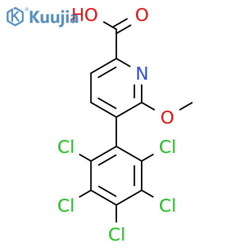 6-Methoxy-5-(perchlorophenyl)picolinic acid structure