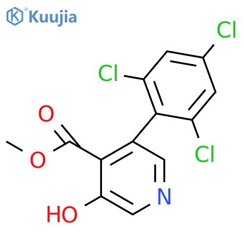 Methyl 3-hydroxy-5-(2,4,6-trichlorophenyl)isonicotinate structure