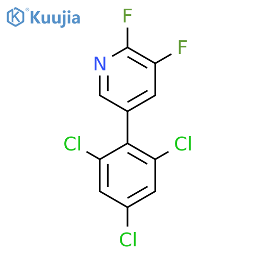 2,3-Difluoro-5-(2,4,6-trichlorophenyl)pyridine structure