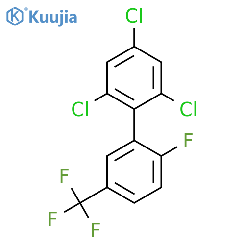 2'-Fluoro-2,4,6-trichloro-5'-(trifluoromethyl)biphenyl structure