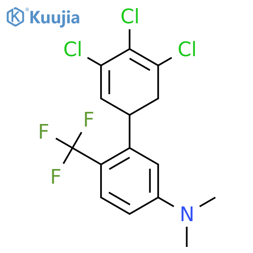 Dimethyl-[3-(3,4,5-trichlorocyclohexa-2,4-dienyl)-4-trifluoromethyl-phenyl]-amine structure