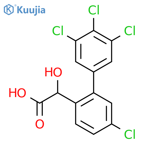 Hydroxy-(5,3',4',5'-tetrachlorobiphenyl-2-yl)-acetic acid structure