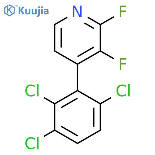 2,3-Difluoro-4-(2,3,6-trichlorophenyl)pyridine structure
