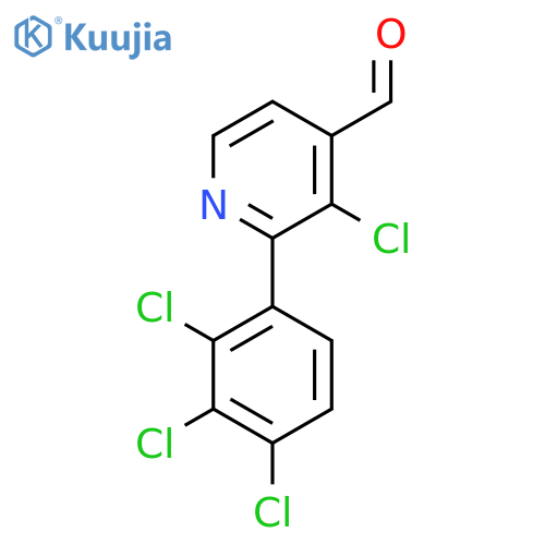 3-Chloro-2-(2,3,4-trichlorophenyl)isonicotinaldehyde structure