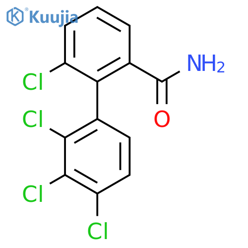 6,2',3',4'-Tetrachlorobiphenyl-2-carboxylic acid amide structure