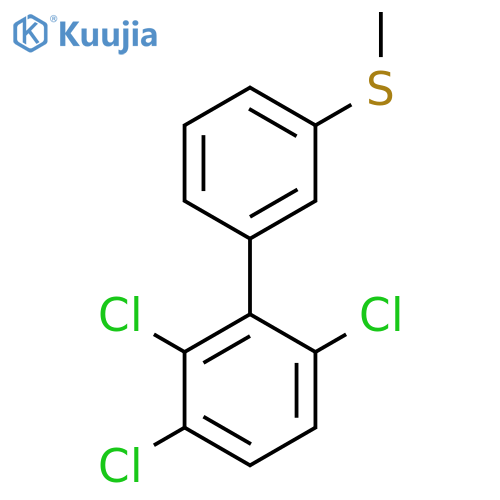 3'-Methylsulfanyl-2,3,6-trichlorobiphenyl structure