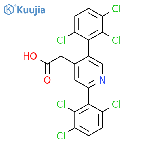 2,5-Bis(2,3,6-trichlorophenyl)pyridine-4-acetic acid structure