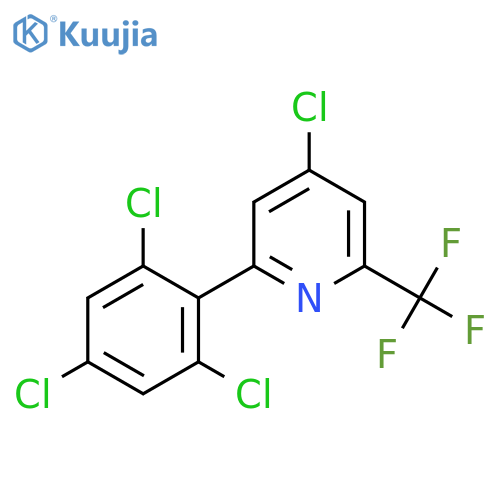 4-Chloro-2-(2,4,6-trichlorophenyl)-6-(trifluoromethyl)pyridine structure