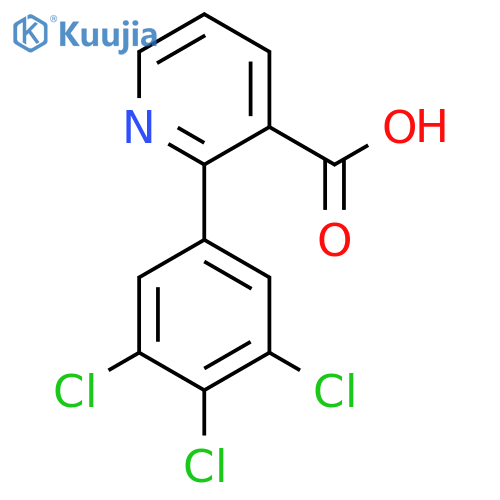 2-(3,4,5-Trichlorophenyl)nicotinic acid structure