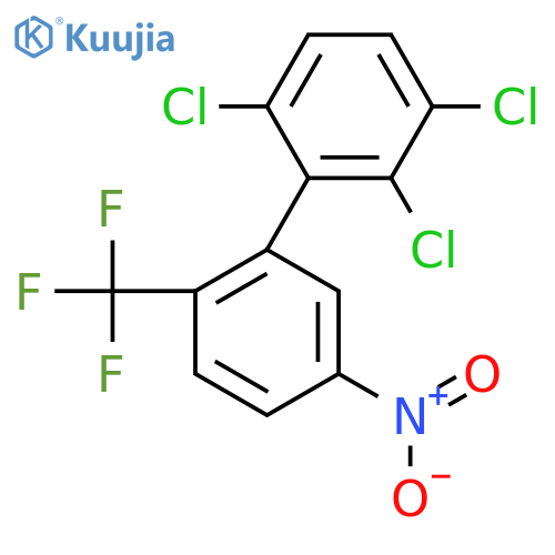 5'-Nitro-2,3,6-trichloro-2'-(trifluoromethyl)biphenyl structure