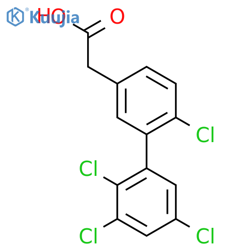 6,2',3',5'-Tetrachlorobiphenyl-3-acetic acid structure