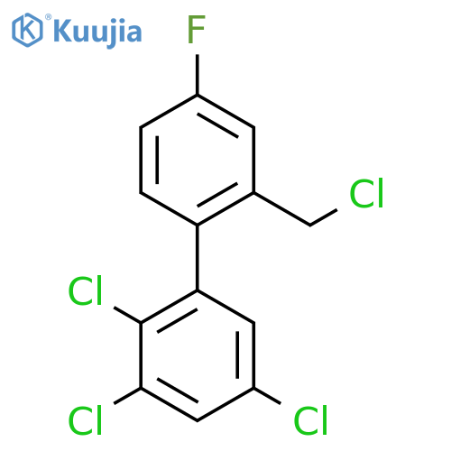 2'-(Chloromethyl)-4'-fluoro-2,3,5-trichlorobiphenyl structure