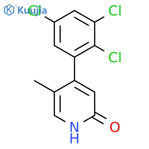 2-Hydroxy-5-methyl-4-(2,3,5-trichlorophenyl)pyridine structure