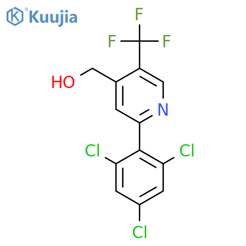 2-(2,4,6-Trichlorophenyl)-5-(trifluoromethyl)pyridine-4-methanol structure
