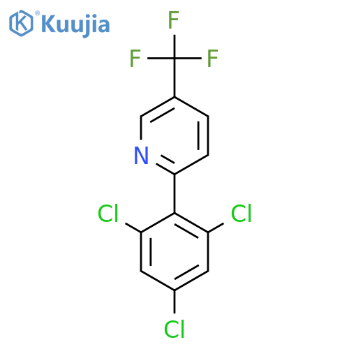 2-(2,4,6-Trichlorophenyl)-5-(trifluoromethyl)pyridine structure