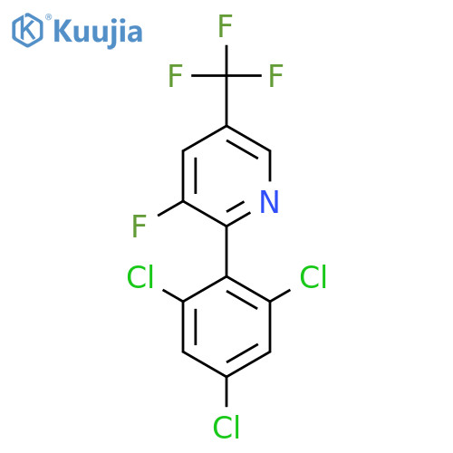 3-Fluoro-2-(2,4,6-trichlorophenyl)-5-(trifluoromethyl)pyridine structure