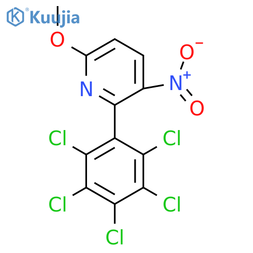 6-Methoxy-3-nitro-2-(perchlorophenyl)pyridine structure