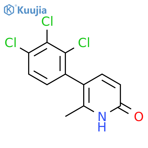 6-Hydroxy-2-methyl-3-(2,3,4-trichlorophenyl)pyridine structure