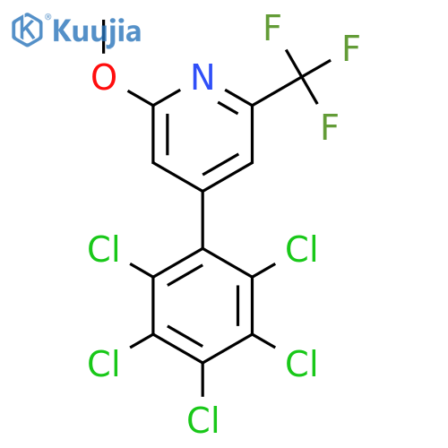 2-Methoxy-4-(perchlorophenyl)-6-(trifluoromethyl)pyridine structure