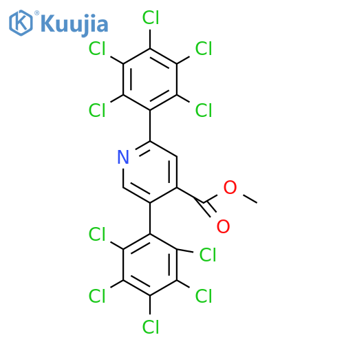 Methyl 2,5-bis(perchlorophenyl)isonicotinate structure