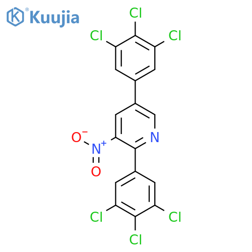 2,5-Bis(3,4,5-trichlorophenyl)-3-nitropyridine structure