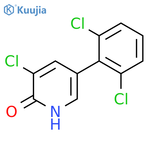 3-Chloro-5-(2,6-dichlorophenyl)-2-hydroxypyridine structure