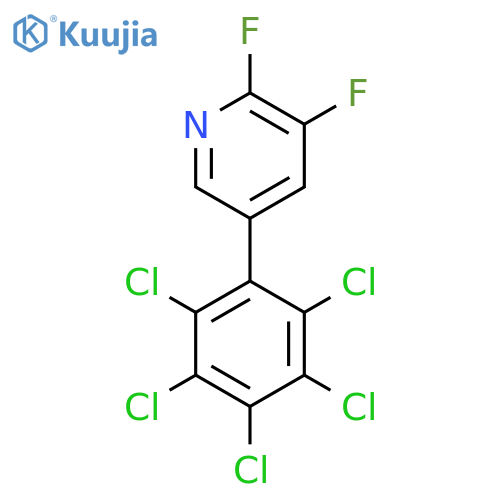 2,3-Difluoro-5-(perchlorophenyl)pyridine structure
