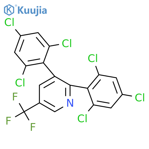 2,3-Bis(2,4,6-trichlorophenyl)-5-(trifluoromethyl)pyridine structure
