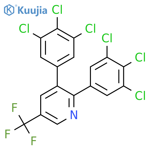 2,3-Bis(3,4,5-trichlorophenyl)-5-(trifluoromethyl)pyridine structure